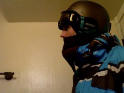 Helmet on head