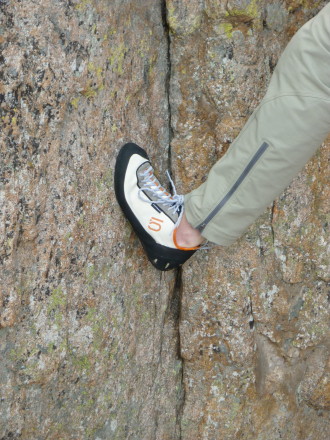 Dave smearing in the Anasazi Blanco