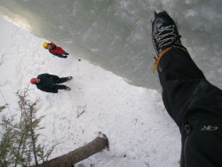 Ice Climbing in Tremor pants