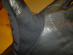 Inside palm of glove