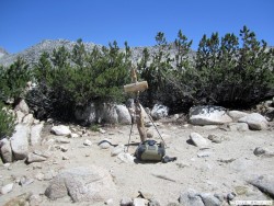 Vapor Trail on Selden  Pass (John Muir Trail)