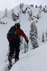 on the uphill