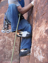 James Q Martin in his suppermocc s in Indian Creek, UT
