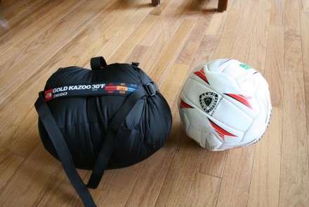 In supplied stuff sack