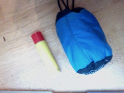 headnet packed compared to lip balm