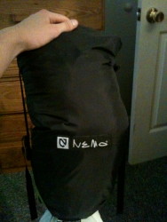 In the stuff sack!