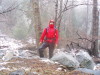 rainy hike in the Angeles
