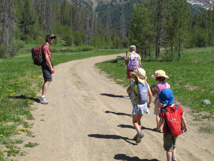 Setting out for a hike in Sun Valley