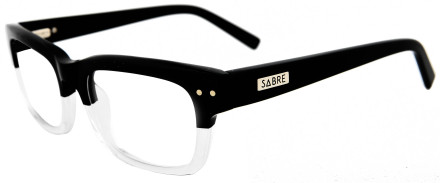 Looks like they're missing a photo. There's a third colorway that's black on the top half of the frame and clear acetate on the bottom half.