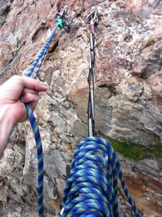 Flaking the rope