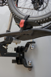 Close-up shot with bike