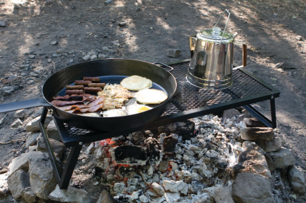 Grill in action