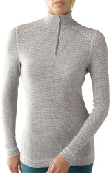 Silver gray heather dot on model