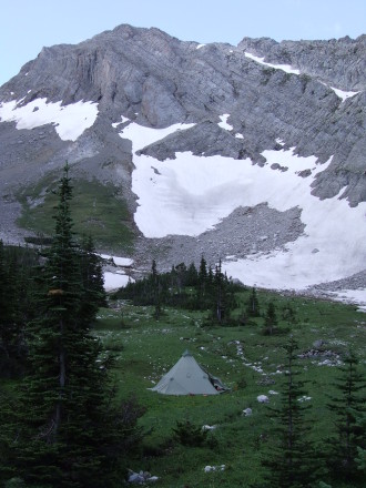 Origami 4 at Headquaters Pass-Bob Ma rshall Wilderness