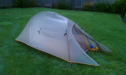 testing out in back yard