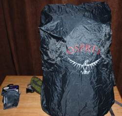 On my 85 L pack
