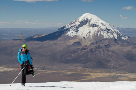 Nitrous Hooded down jacket- Parinacota Volcano rim, Bolivia