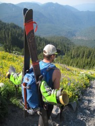On the way out...skier Andy Traslin...photo Mike Traslin...