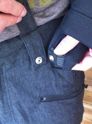 Jacket and pants snap together