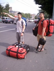 3 Large base camp duffels