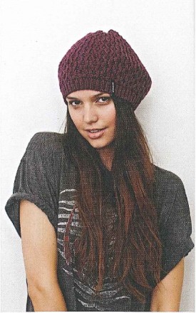 Nixon Echoes Beanie in Purple Jewel