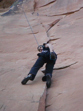 crack climbing