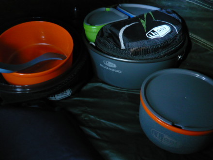 The nesting feature makes compact  packing much easier