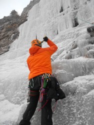ice climbing in Kappa SV-stairway to heaven 12/11