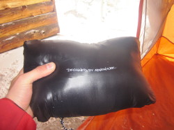 Stuffed into the pocket