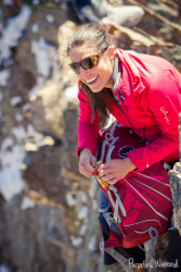 Diving into a Probar on the South Ridge of Superior, Wasatch mtns