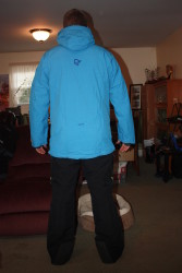 back of jacket - Waterfall Blue