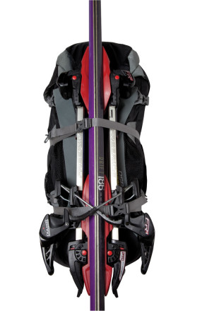 Skis attached