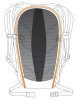 Illustration of back system