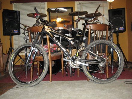Before you take a CF frame bike out you should always cover any areas that will be subject to rock strikes with frame protective tape like crankskins. I have a Specialized S-Works FSR trail bike and have taken many rock strikes but because of my use of crankskins frame protective tape my bike still looks new. The biggest area of concern is the BB section so make sure to protect it well.