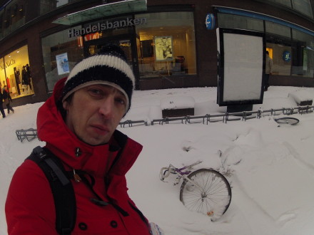 Stolen bikes under snow