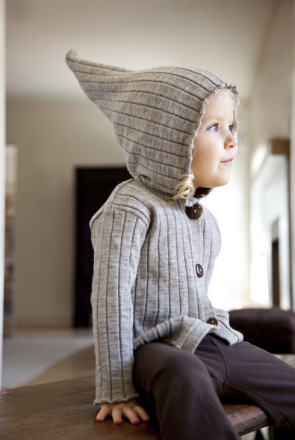 Nui Organics Rib Hooded Jacket