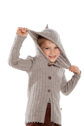 Nui Organics Rib Hooded Jacket