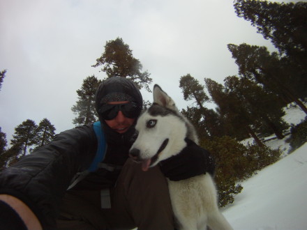 Snowshoeing with Odessa