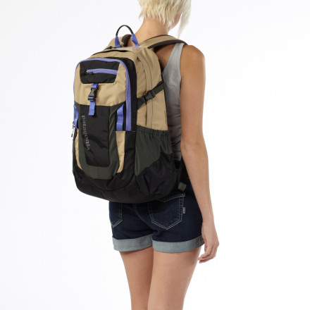 Retro khaki on model