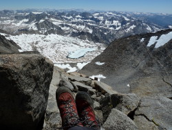 Zamberlans atop Mt. Sill