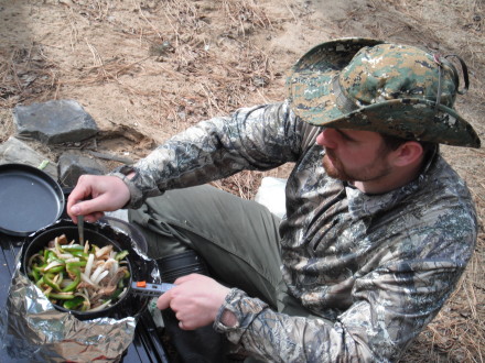 Cooking on the shore