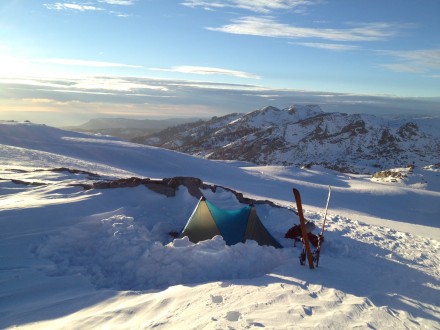 camping in the tablelands in King's Canyon NP in the Sierra