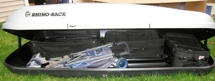 3 piece luggage and large umbrella stroller