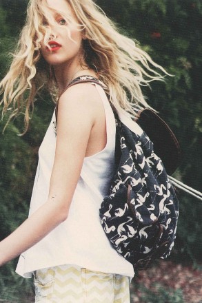 Billabong Drift Away Backpack in Black Flamingo
