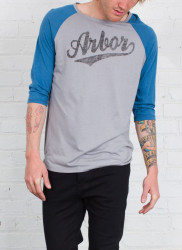 Arbor Durham Raglan T-Shirt - 3/4-Sleeve - Blue