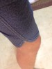 Above the knee around 1 inch