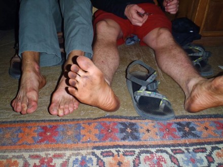 dirty feet after a great day