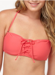 Roxy Surf Essentials Drawcord Bandeau Bikini Top