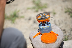 JetBoil Sol fuel canister and stove w/o pot/mug