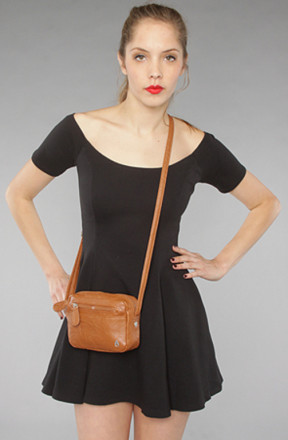 Nixon Backstage Crossbody Purse in Saddle